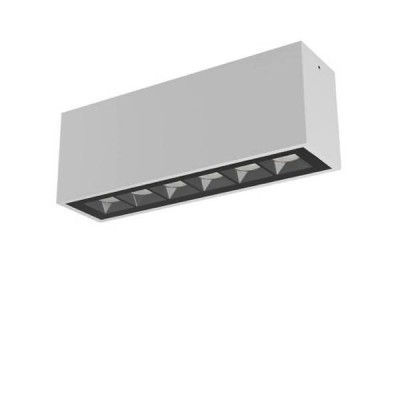 ROSI PL 15W IP65 Stropní přisazené venkovní svítidlo, těleso hliník, povrch bílá mat, krycí sklo čiré, LED 15W, 1180lm, teplá 3000K, vyzař. úhel 38°, Ra80, 230V, IP65, tř.1, rozměry 265x95x69mm.