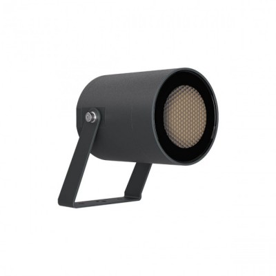 XROCK PROJECTOR Bodové svítidlo, nastavitelný směr svícení, těleso hliník, povrch tmavě šedá, krycí sklo, LED 7W, teplá 2700K, 588lm, stmív TRIAC, vyzař úhel 38°, Ra80, 230V, IP65, tř.1, rozměry d=70mm, h=11