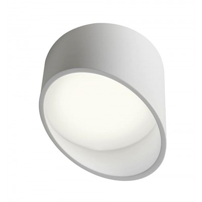 UTO LED 12W Stropní svítidlo, těleso hliník, povrch bílá mat, difuzor plast, opál, LED 12W, teplá 3000K, 1500lm/864lm, Ra80, 230V, IP20, tř.2, rozměry d=120mm, h=108/55mm