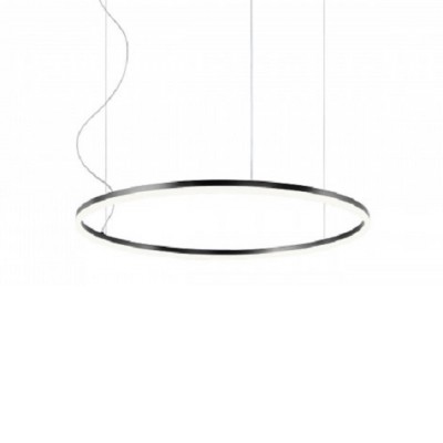 CIRCULUM WS 1x Závěsné svítidlo, těleso hliník, povrch černá, difuzor plast opál, LED 105W, 11550/8548lm, teplá 3000K, Ra80, stmív. TRIAC, 230V, IP20, d=1500mm, vč.záv.kabelu h=2000mm, lze zkrátit