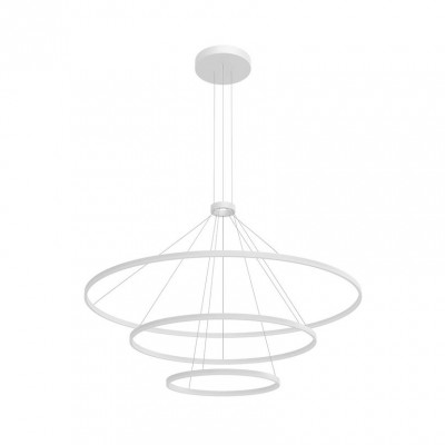 CIRCULUM M 151W DALI Závěsné svítidlo, prstenec, těleso kov, povrch bílá mat, dif plast opál, LED 151W, neutrální 4000K, 11812lm, Ra80, stmív. DALI, 230V, IP20, rozměry d=1200mm, vč.záv.kabelu l=1700mm, lze zkrátit.