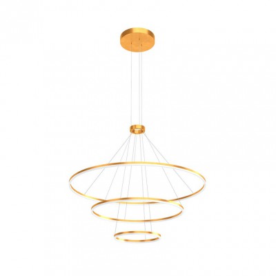 ORBIT Závěsné svítidlo, mezikruží, těleso hliník/kov, povrch bronz, difuzor plast opál, LED 150W, 9645/7156lm, teplá 3000K, Ra80, stmív. TRIAC, 230V, IP20, rozměry d=1200, vč.záv.kab. h=1700mm,lze zkrátit