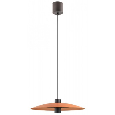ONODI HL 14W Závěsné svítidlo, těleso kov, povrch hliněná, dif plast opál, LED 14W+10W, teplá 3000K, 1310lm, Ra90, 230V, IP20, tř.1, rozměry d=600mm, h=112mm, vč závěs kabelu l=1600mm, lze zkrátit.