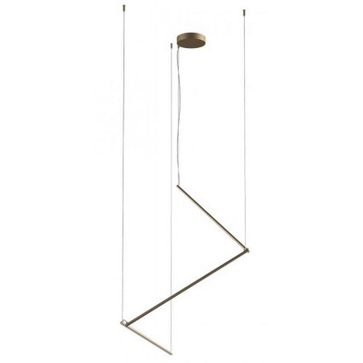 MURICATU HL 36W/48W Závěsné svítidlo, těleso kov, povrch mosaz mat/černá mat, dif plast opál, LED 36W/2641lm, 48W/3252lm, teplá 3000K, stmívat. TRIAC, Ra90, 230V, IP20, tř.1, rozměry dle typu, vč závěs lanka l=3000mm, lze zkrátit.