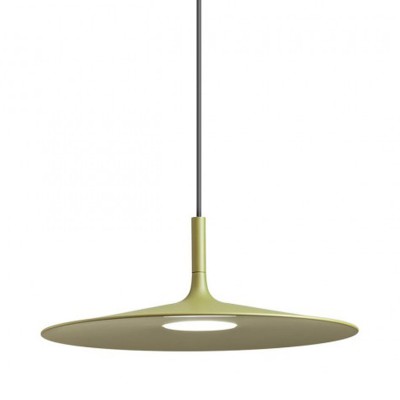 SEPTICA 25W Závěsné svítidlo, těleso kov, povrch olivová, dif plast opál, LED 25W, teplá 3000K, 1950lm, Ra90, 230V, IP20, tř.2, rozměry d=550mm, h=202mm, vč závěs kabelu l=1450mm, lze zkrátit.