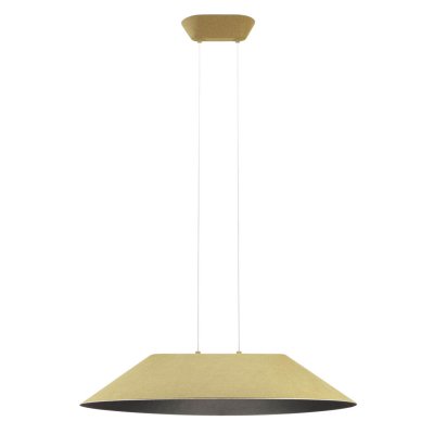 ALBADA HL R 12W Závěsné svítidlo, lustr, základna kov, stínítko textil vnější olivová, vnitřní černá, LED 12W, 950lm, teplá 3000K, Ra90, 230V, IP20, tř.2, rozměry d=750mm, h=152mm, vč. lank závěsu l=2012mm, lze zkr