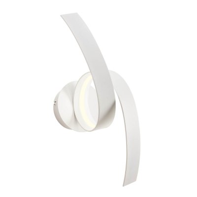 BRUGE WL 11W Nástěnné svítidlo, základna hliník, povrch bílá, dif plast opál, LED 11W, 770lm, teplá 3000K, Ra80, 230V, IP20, tř.2, rozměry 400x185mm.