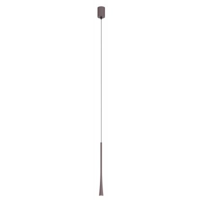 SLIM HL 6,2W Závěsné bodové svítidlo, základna hliník, povrch hnědá-kávová, LED 6,2W, teplá 2700K, 481lm, 230V, IP20, d=32mm, h=600mm, vč. závěs. kabelu l=1500mm, lze zkrátit.
