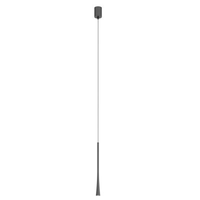 SLIM HL 6,2W Závěsné bodové svítidlo, základna hliník, povrch černá, LED 6,2W, teplá 2700K, 481lm, 230V, IP20, d=32mm, h=600mm, vč. závěs. kabelu l=1500mm, lze zkrátit.