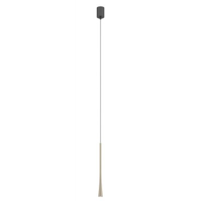 SLIM HL 6,2W Závěsné bodové svítidlo, základna hliník, povrch stříbrno-kávová, LED 6,2W, teplá 3000K, 495lm, 230V, IP20, d=32mm, h=600mm, vč. závěs. kabelu l=1500mm, lze zkrátit.