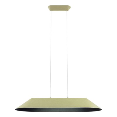 ALBADA HL O 23,5W Závěsné svítidlo, lustr, základna kov, stínítko textil vnější olivová, vnitřní tm. šedá, LED 23,5W, 1850lm, teplá 3000K, Ra90, 230V, IP20, tř.2, 1090x400mm, h=152mm, vč. lank závěsu l=2012mm, lze zkr