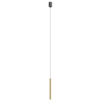 POLU HL 6,2W Závěsné bodové svítidlo, základna hliník, povrch zlatá mat, LED 6,2W, teplá 3000K, 495lm, 230V, IP20, d=25mm, h=750mm, vč. závěs. kabelu l=1500mm, lze zkrátit.
