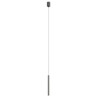 POLU HL 6,2W Závěsné bodové svítidlo, základna hliník, povrch kouřový nikl, LED 6,2W, teplá 2700K, 481lm, 230V, IP20, d=25mm, h=550mm, vč. závěs. kabelu l=1500mm, lze zkrátit.