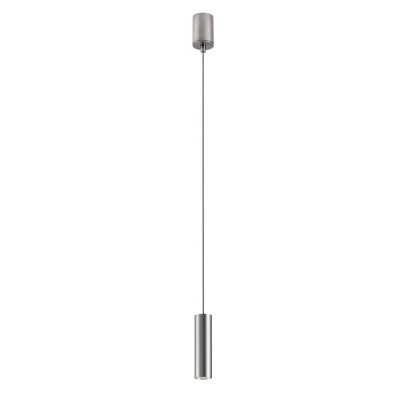 HUCHTE HL 8,6W TRIAC Závěsné bodové svítidlo, základna hliník, povrch kouřový nikl, LED 8,6W, teplá 3000K, 601lm, stmív. TRIAC, 230V, IP20, tř.1, d=41mm, h=150mm vč. závěs. kabelu l=2230mm, lze zkrátit.