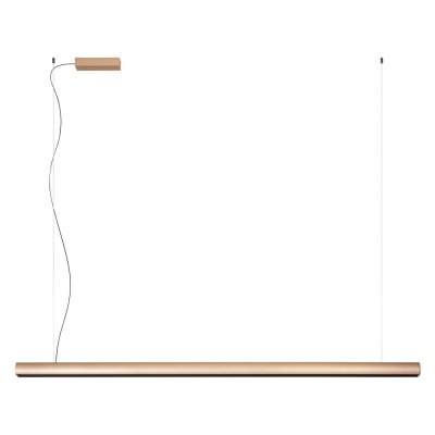 KAMP HL 35W CCT Závěsné svítidlo, těleso hliník, povrch stříbrno-kávová, dif plast opál, LED 35W, 1658lm, přepín. CCT teplá 2700K-3000K, stmív TRIAC, Ra90, 230V, IP20, 1500x57x68mm, vč závěs lanka l=2082mm, lze zkr