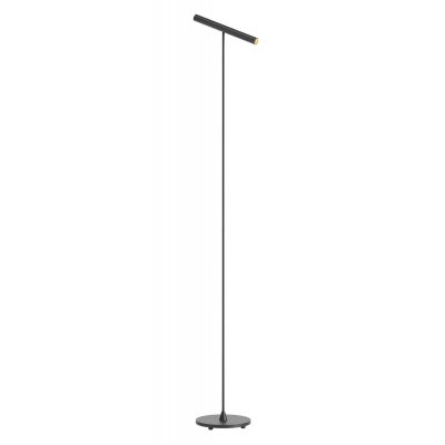 VELO FL 8,3W DIM Stojací bodová lampa, nast. směr svícení, těleso hliník, povrch černá/kouřový nikl/stříbrno-kávová, LED 8,3W, teplá 2700K/ 358lm, 3000K/389lm, stmív., Ra90, 230V, IP20, tř.2, rozměry d=200mm, h=1450mm.