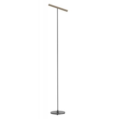 VELO FL 8,3W DIM Stojací bodová lampa, nast. směr svícení, těleso hliník, povrch černá a stříbrno-kávová, LED 8,3W, 389lm, teplá 3000K, stmívatelná, Ra90, 230V, IP20, tř.2, rozměry d=200mm, h=1450mm.
