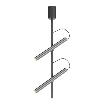 VELO PL 14,6W TRIAC Stropní bodové svítidlo, nast. směr svícení, těleso hliník, povrch černá a kouřový nikl, LED 14,6W, 769lm, teplá 3000K, stmív. TRIAC, Ra90, 230V, IP20, tř.1, rozměry 250x511mm.