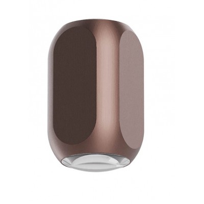 BELOS WL 7,5W TRIAC Nástěnné svítidlo, těleso hliník, povrch hnědá, LED 7,5W, 680lm, teplá 2700K, stmív. TRIAC, Ra90, 230V, IP20, rozměry 60x60mm, h=108mm, svítí nahoru/dolu