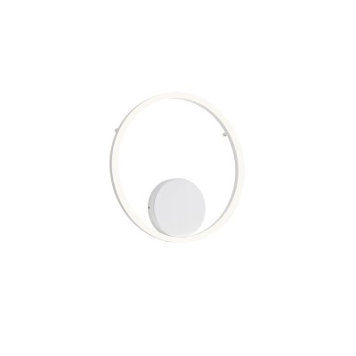 CIRCULUM 26W DALI Stropní nebo nástěnné svítidlo, těleso hliník, povrch bílá, difuzor plast opál, LED 26W, 2425lm, neutrální 4000K, stmív. DALI, Ra80, IP20, tř.1, rozměry d=400mm.