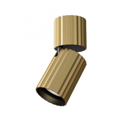 DIACHEA PL II 1x7W, GU10 Stropní  přisazené svítidlo, výklopné,  těleso kov, povrch zlatá mat, pro žárovku 1x7W, GU10, 230V, IP20, tř.1, rozměry d=70mm, h=174mm.