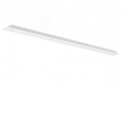 CAPSETA R4 Stropní krytka pro 4 kabely, pro napájení svítidel, těleso kov, povrch bílá, 230V, tř.1, rozměry 1150x80xx25mm, průměr otvoru pro kabel je 7mm
