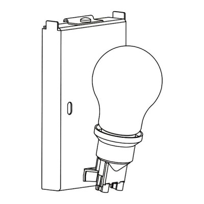 CHUO 250 Základna nástěnného svítidla, těleso kov, povrch bílá, pro žárovku 1x60W E27 A60, 230V, IP20, POUZE základna stínítko SAMOSTATNĚ