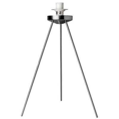 TRION ZÁKLADNA TROJNOŽKA Základna podstavec stolní lampy těleso kov, povrch nikl, pro žárovku 60W, E27, 230V, IP20, d=210mm, h=350mm, vypínač na kabelu, POUZE ZÁKLADNA STÍNÍTKO SAMOSTATNĚ