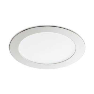 DORMA RO LED 12W, 15W Stropní vestavné svítidlo kruhové těleso hliník, povrch bílá, nebo šedostříbrná, difuzor plast opál mat, LED 12W/15W teplá 3000K, 230V/350mA (trafo na kabelu), IP20, d=172mm, h=30mm, mělké, spodní montáž do SDK
