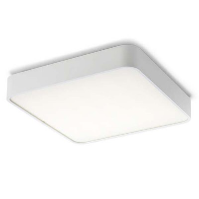 MENSA SQ 48 56W Stropní, přisazené svítidlo, základna hliníkový profil, povrch bílá, difuzor plast opál, LED 56W, teplá 3000K, 3530lm/cca 180W žár., 230V, IP20, tř.1, 480x480x90mm