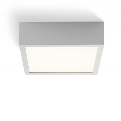 STRUCTURAL Stropní přisazené svítidlo, čtvercové, těleso hliník, povrch bílá/broušený, difuzor plast opál, LED 12W/900lm, 48W/3600lm, teplá 3000K, Ra80, 230V, IP20, rozměry dle typu.