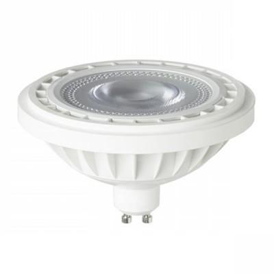 LED 12W GU10 ES111 45° 230V Světelný zdroj, těleso plast povrch bílá, žárovka LED 12W, GU10 ES111, teplá 3000K, 1190lm, vyzař. úhel 45°, Ra80, 230V, d=111mm, h=71mm