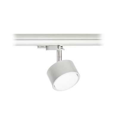 PIXIE Bodové svítidlo, těleso hliník, povrch, chrom/šedostříbrná, pro LED 1x7W, GX53, 230V, IP20, tř.1, d=90mm, h=124mm, vč adaptéru do 3F lišty kompatibilní NORDIC ALUMINIUM, EUTRAC