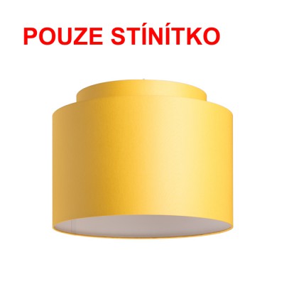 DOUBLE 40/30 Stínítko, materiál textil povrch vnější meruňková/vnitřní bílá, pro žárovku max 23W, d=400mm, h=300mm