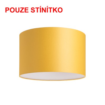 RON 55/30 Stínítko, materiál textil povrch vnější meruňková/ vnitřní bílá, pro žárovku max 23W, d=550mm, h=300mm