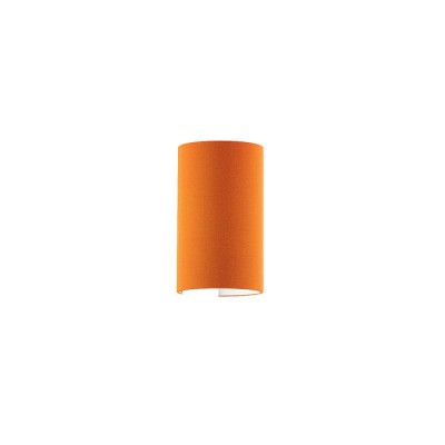 RON W 15 Nástěnné svítidlo, základna kov, stínítko textil povrch vnější oranžová/ vnitřní bílá, pro žárovku 1x28W, E27, 230V, IP20, tř.1, d=150mm, h=250mm
