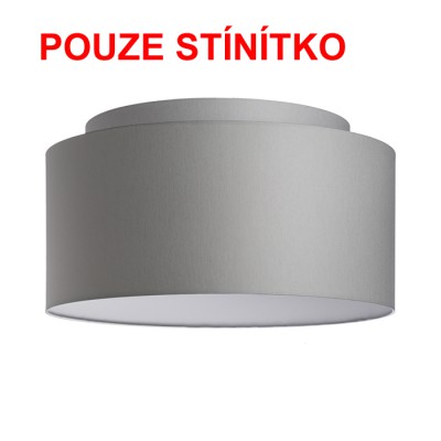 DOUBLE 55/30 Stínítko, materiál textil povrch vnější černá/vnitřní měděná fólie, pro žárovku max 23W, d=550mm, h=300mm