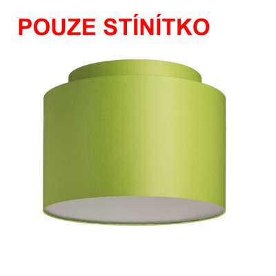 DOUBLE 40/30 Stínítko, materiál textil povrch vnější limetková/vnitřní bílá, pro žárovku max 23W, d=400mm, h=300mm