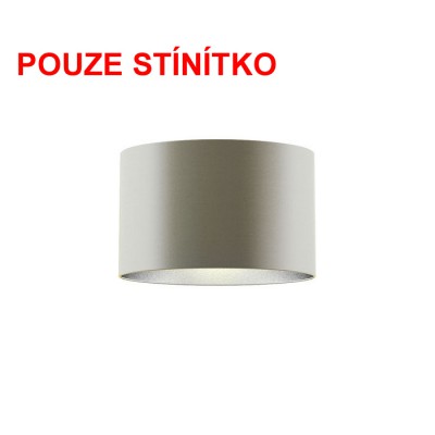 RON 55/30 Stínítko, materiál textil povrch vnější holubí šeď/ vnitřní stříbrná fólie, pro žárovku max 23W, d=550mm, h=300mm