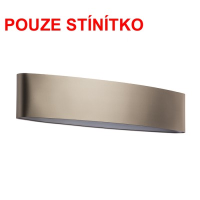 CASUAL 120/25 Stínítko, materiál textil povrch vnější holubí šeď/vnitřní stříbrná fólie, pro žárovku max 23W, l=1200mm, h=250mm