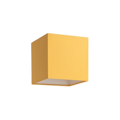 TEMPO 15/15 Stínítko, materiál textil, povrch vnější meruňková, vnitřní bílá, pro žárovku max 28W, 150x150x150mm