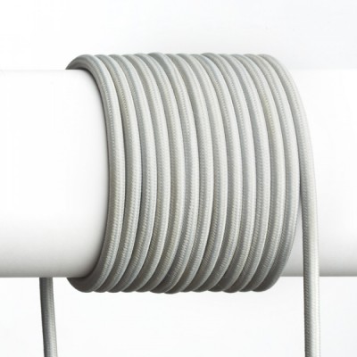 FIT Třižílový kabel s textilním úpletem, barva šedá, 3x0,75mm, rozměry d=6,6mm, lze dodat v celku max l=25m, cena/1m