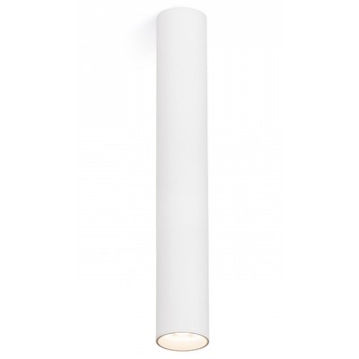 RIGA 38 LED Stropní přisazené svítidlo bodové, základna kov, povrch lak bílá mat, krycí sklo čiré, LED 1x9W, teplá 3000K, 570lm, 230V, IP20, tř.2. rozměry d=55mm h=382mm