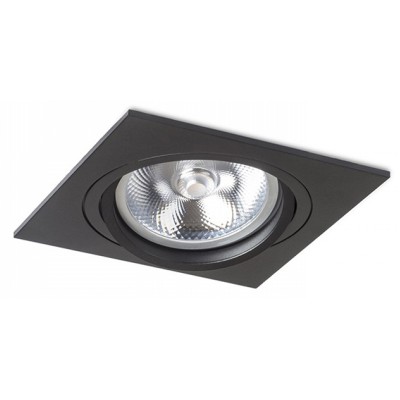 PASADENA Stropní, podhledové svítidlo, nastavitelný směr svícení, základna kov, povrch lak černá mat, pro žárovku 1x50W, G53, 12V, IP20, tř.3. rozměry 170x170x130mm