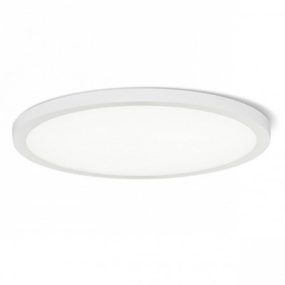 HUE R17 DIMM Stropní, podhledové svítidlo, základna kov, rámeček bílá, difuzor plast opál, LED 1x18W, teplá 3000K, 1620lm, Ra80, stmív TRIAC, 230V, IP20, tř.2. rozměry d=175mm h=9mm