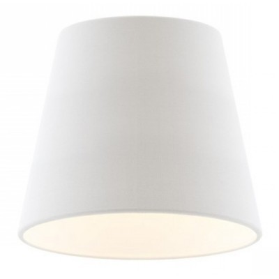 NIZZA-18-15 Stínítko pro stolní lampu, nebo nebo vytvoření lustru, drátěná kostra, stínítko textil, barva bílá, pro svítidla max 28W, rozměry d=180mm h=150mm