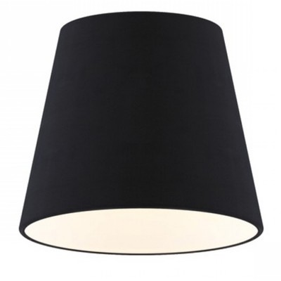 NIZZA-18-15 Stínítko pro stolní lampu, nebo nebo vytvoření lustru, drátěná kostra, stínítko textil, barva černá, pro svítidla max 28W, rozměry d=180mm h=150mm