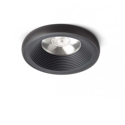 SHARM PLUS Stropní, podhledové komínkové svítidlo, těleso kov, povrch černá, LED 10W, teplá 3000K, 900lm, Ra80, 230V, IP20, rozměry d=930mm, h=800mm.