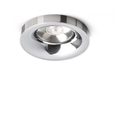 SHARM PLUS Stropní, podhledové komínkové svítidlo, těleso kov, povrch chrom, LED 10W, teplá 3000K, 900lm, Ra80, 230V, IP20, rozměry d=930mm, h=800mm.