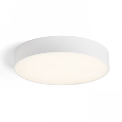 MEZZO Stropní, přisazené svítidlo, základna hliník, povrch bílá, difuzor plast opál, LED 60W/3700lm, teplá 3000K, stmívatelné TRIAC, 230V, IP20, tř.1, rozměry d=600mm, h=100mm